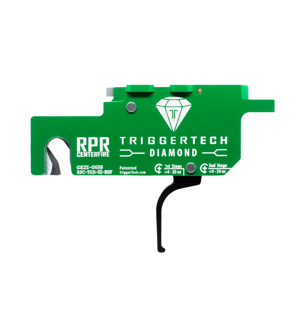 Retourenware TriggerTech Ruger RPR centerfire Gen 1-3 Two Stage Black Diamond Flat RPC-TGB-02-NSF
