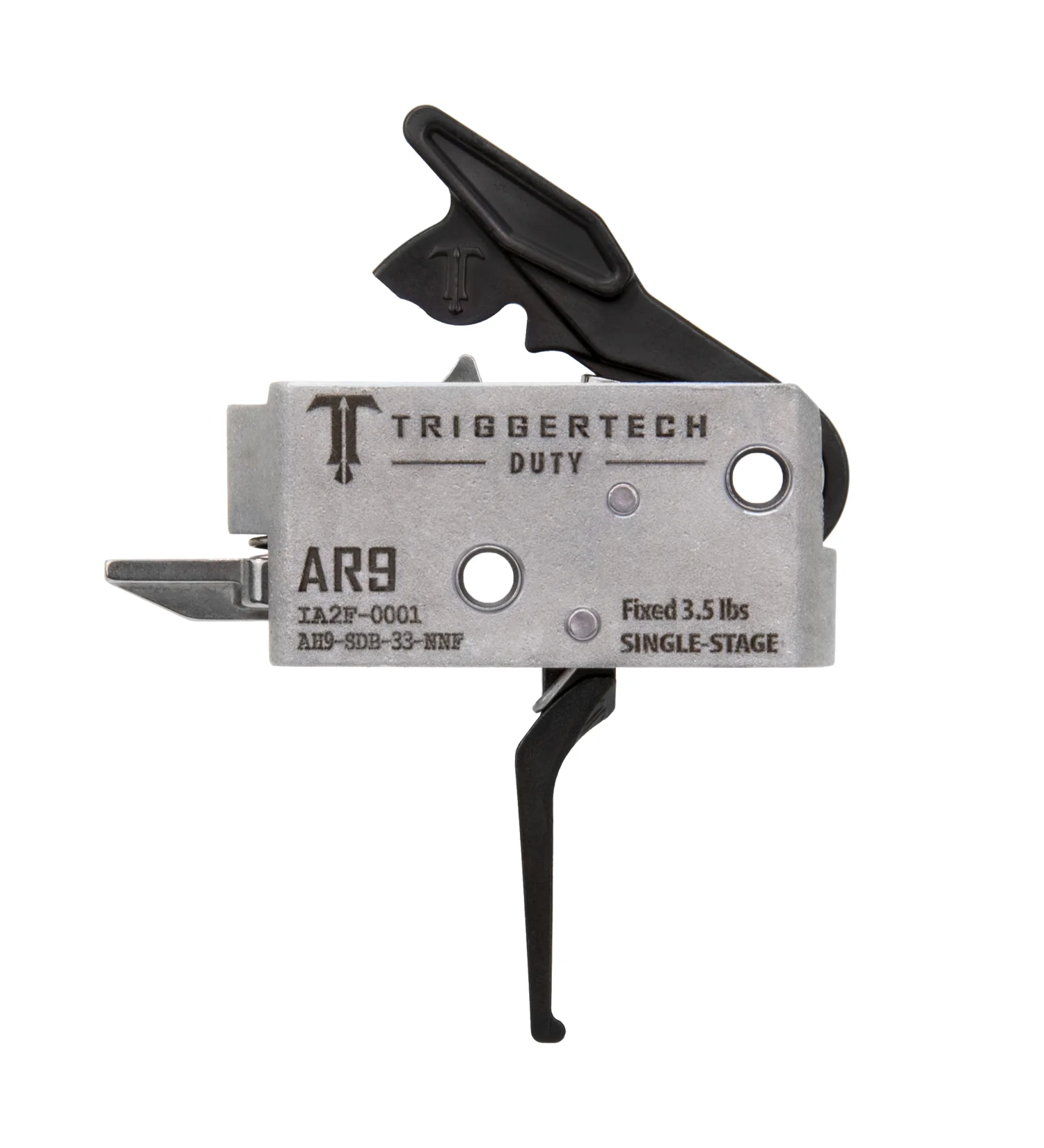 TriggerTech AR9 Single Stage Black Duty Flat AH9-SDB-33-NNF