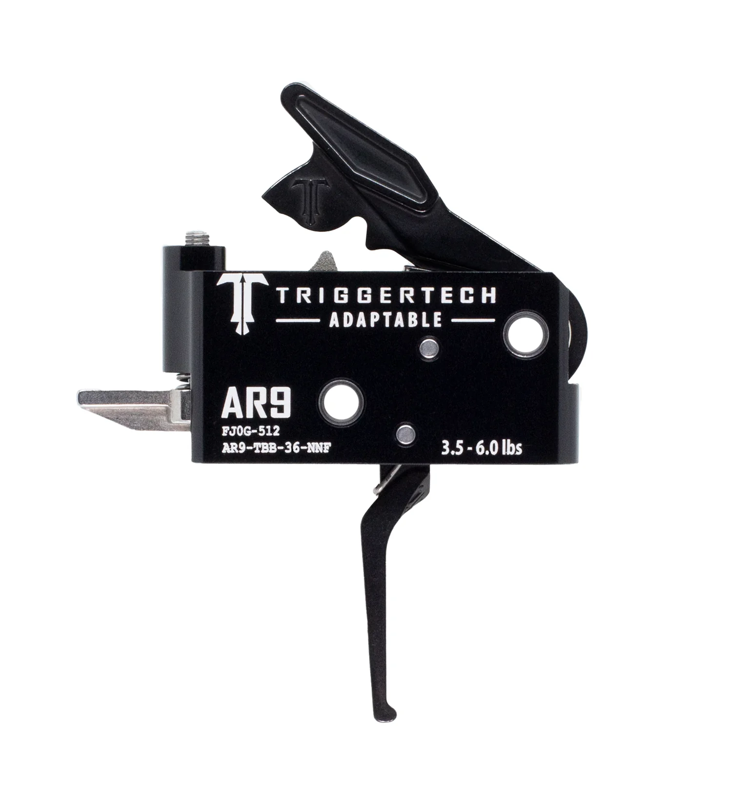 TriggerTech AR9 Two Stage Black Adaptable Flat AR9-TBB-36-NNF