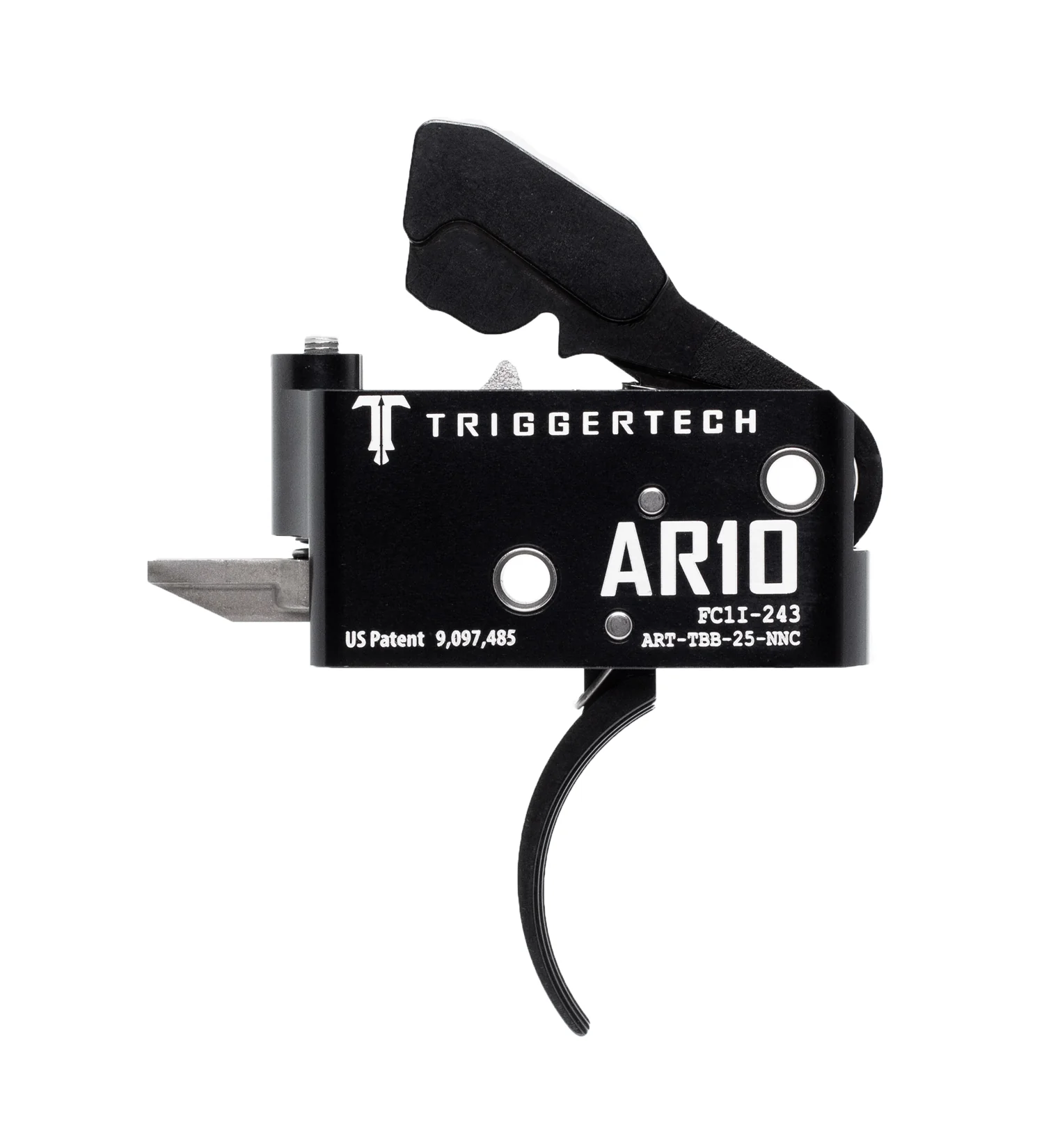 TriggerTech AR10 Two Stage Black Adaptable Curved ART-TBB-25-NNC