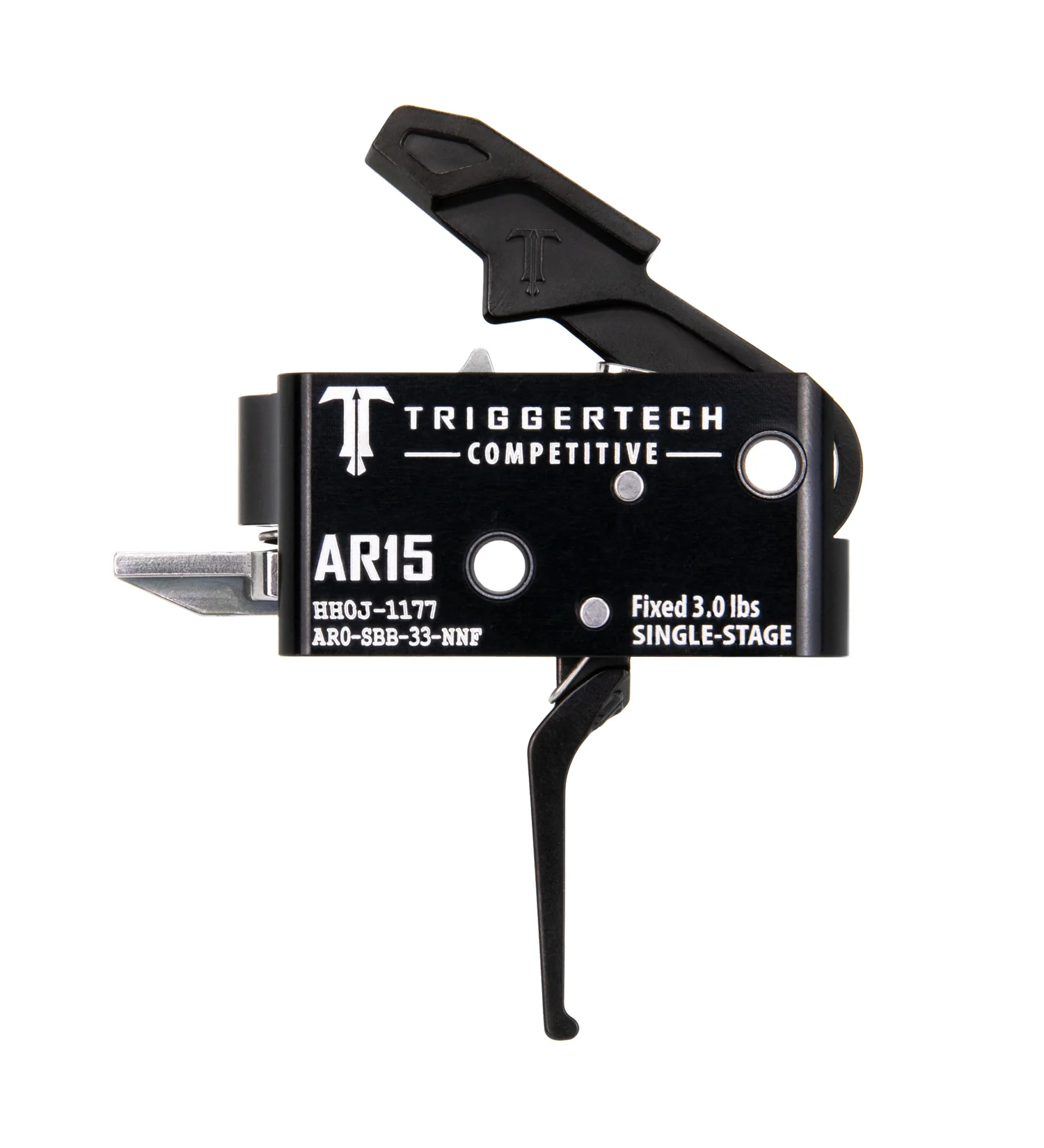 TriggerTech AR15 Single Stage Black Competitive Flat AR0-SBB-33-NNF