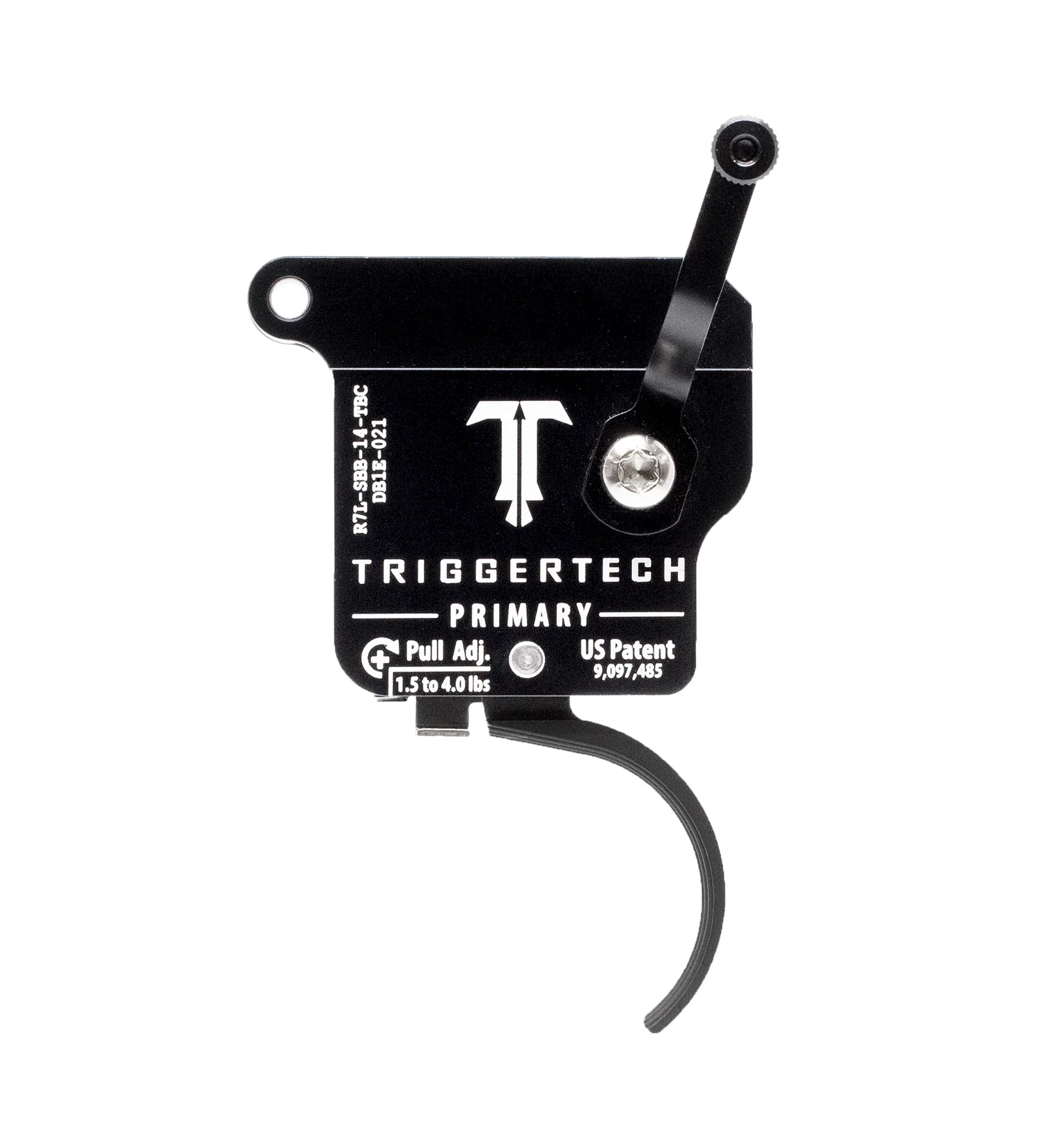 TriggerTech Rem 700 Left Hand Single Stage Black Primary Curved R7L-SBB-14-TBC Bolt Release