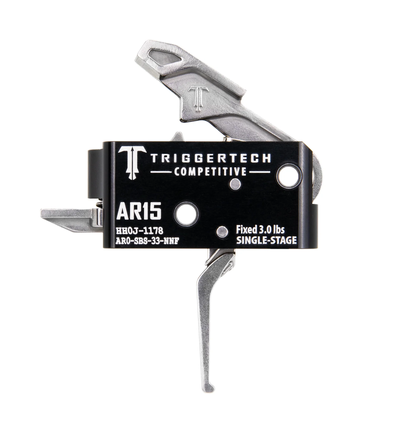 TriggerTech AR15 Single Stage Stainless Competitive Flat AR0-SBS-33-NNF