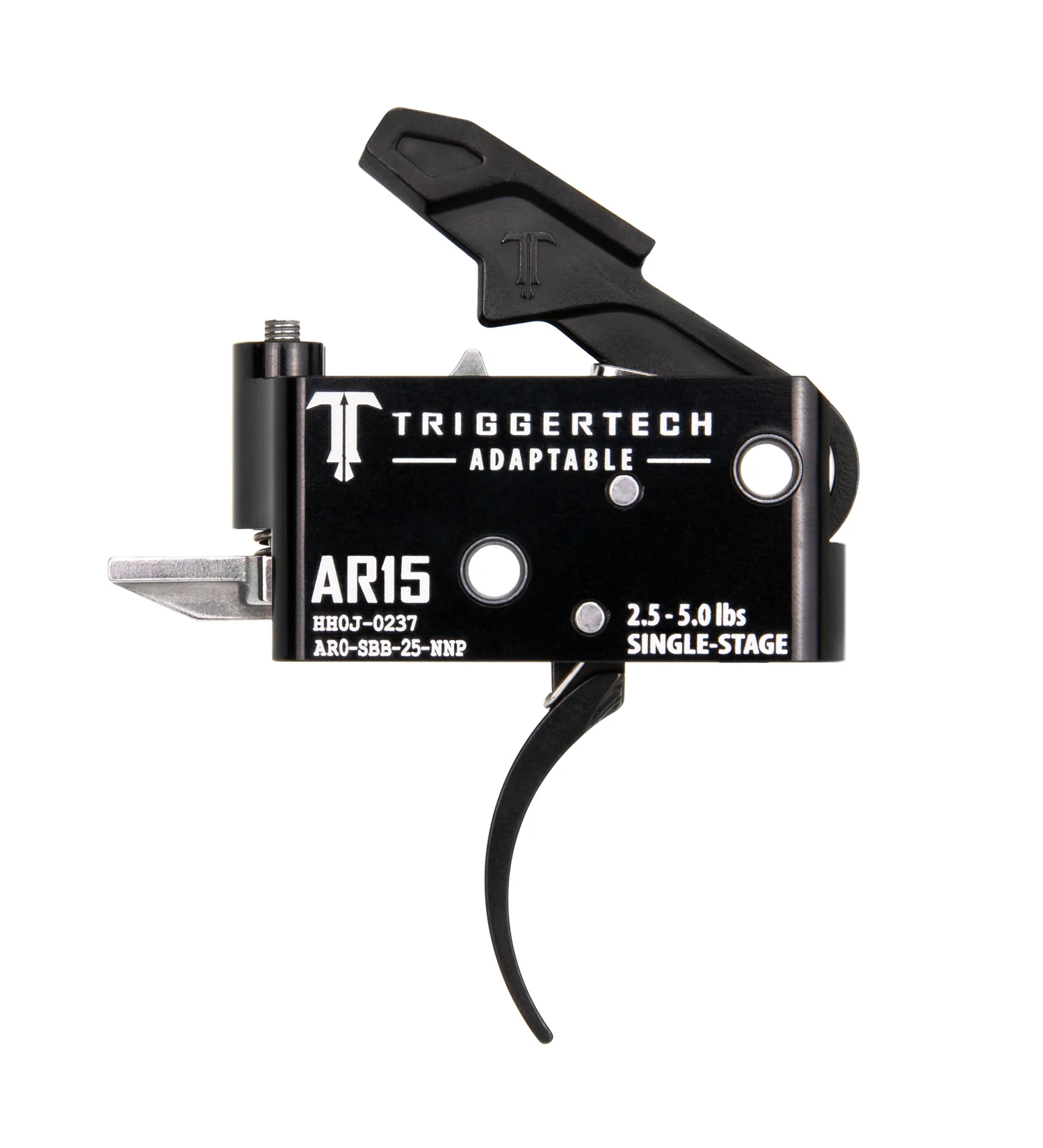 TriggerTech AR15 Single Stage Black Adaptable Pro Curved AR0-SBB-25-NNP