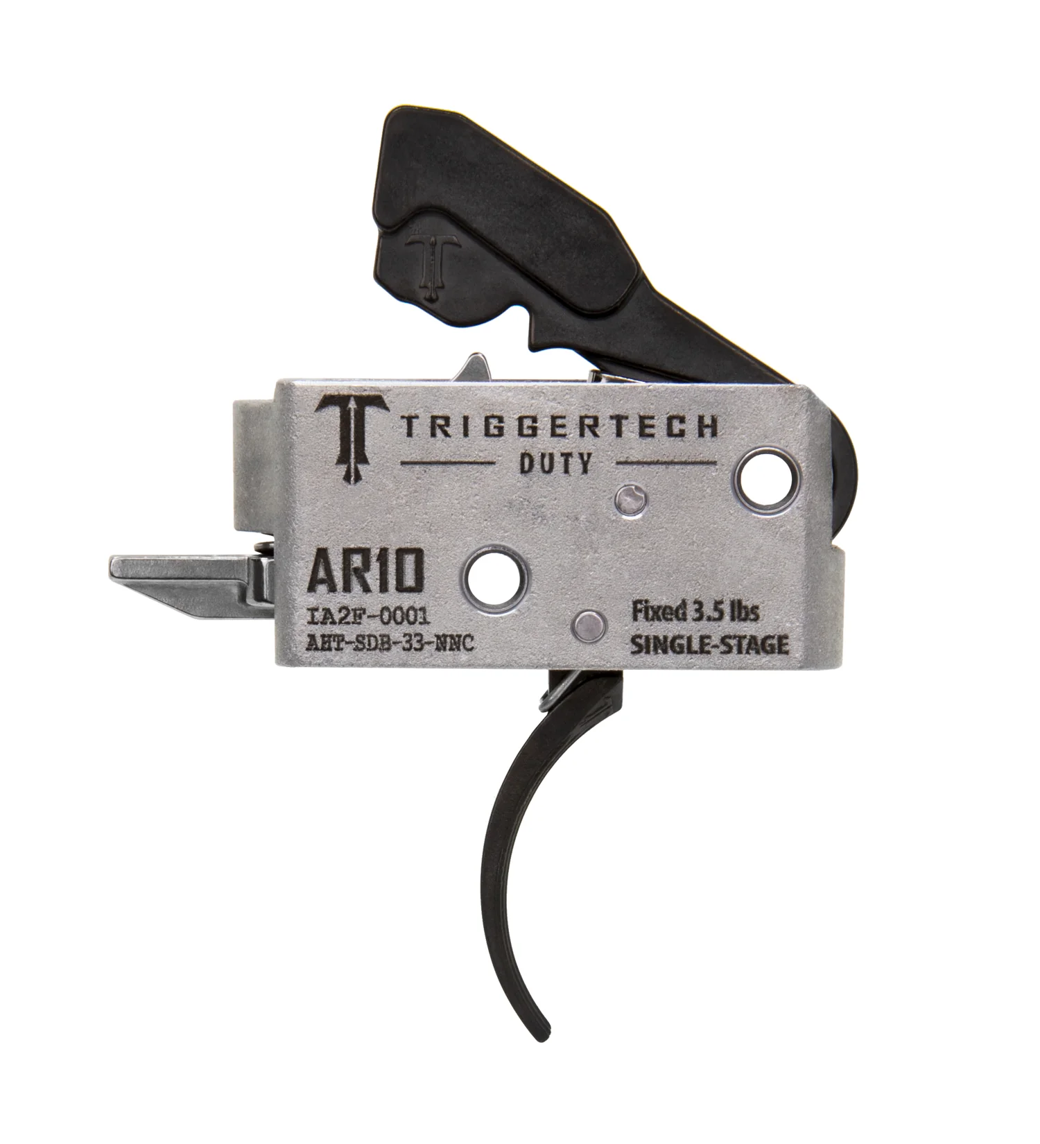 TriggerTech AR10 Single Stage Black Duty Curved AHT-SDB-33-NNC