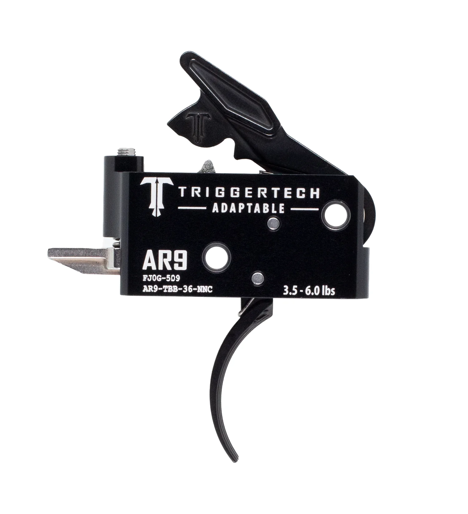 TriggerTech AR9 Two Stage Black Adaptable Curved AR9-TBB-36-NNC