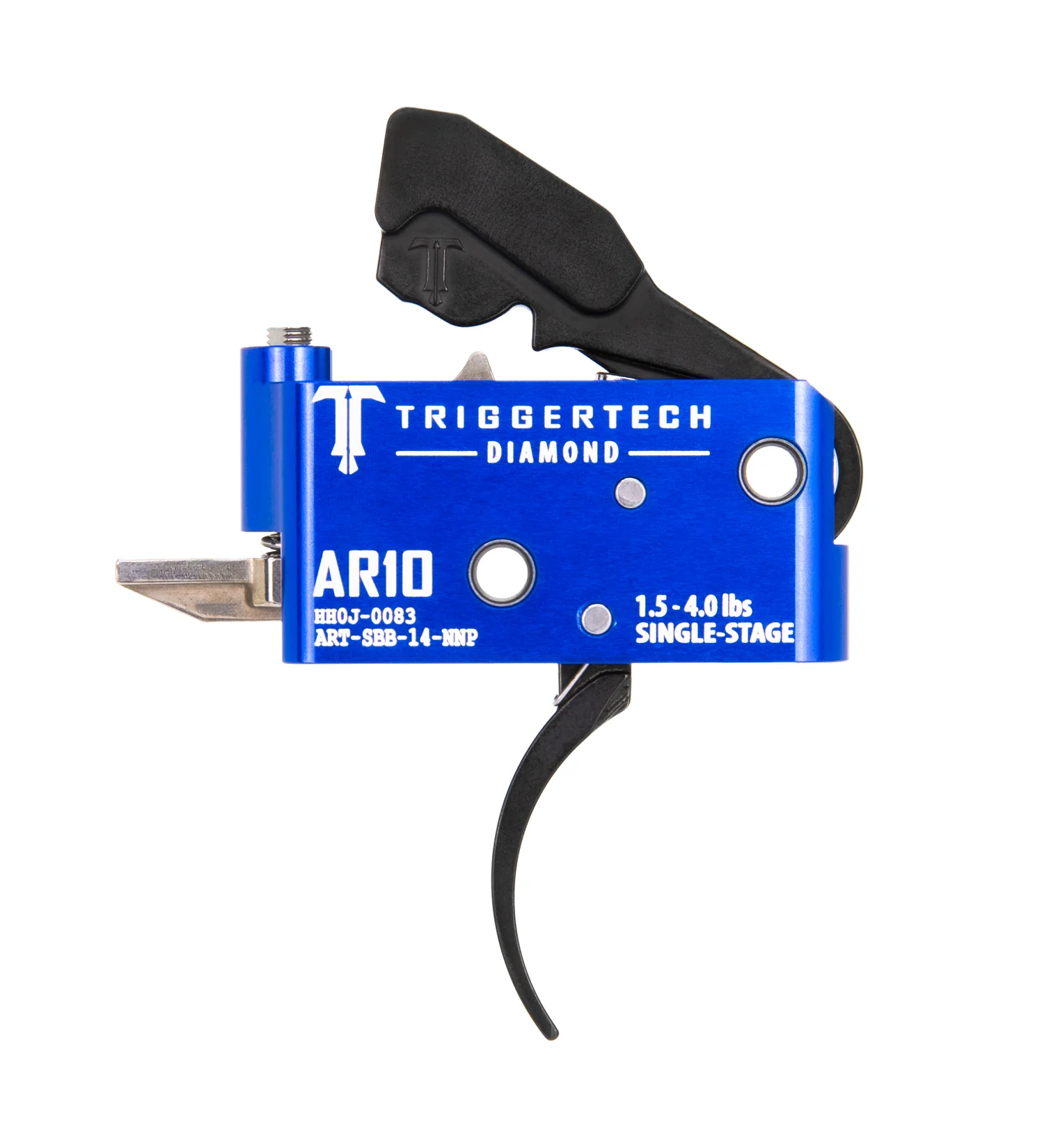 TriggerTech AR10 Single Stage Black Diamond Pro Curved ART-SAB-14-NNP