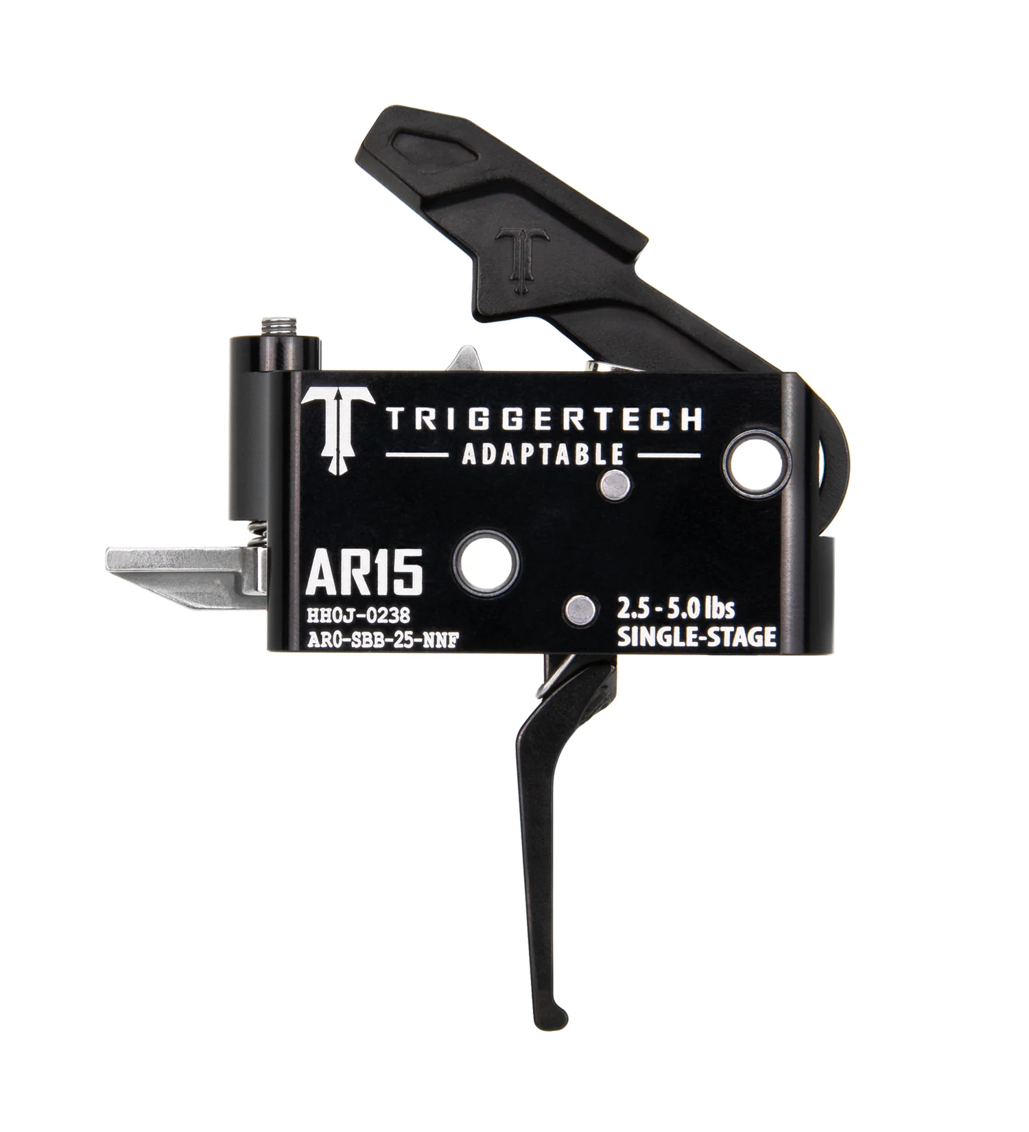 TriggerTech AR15 Single Stage Black Adaptable Flat AR0-SBB-25-NNF