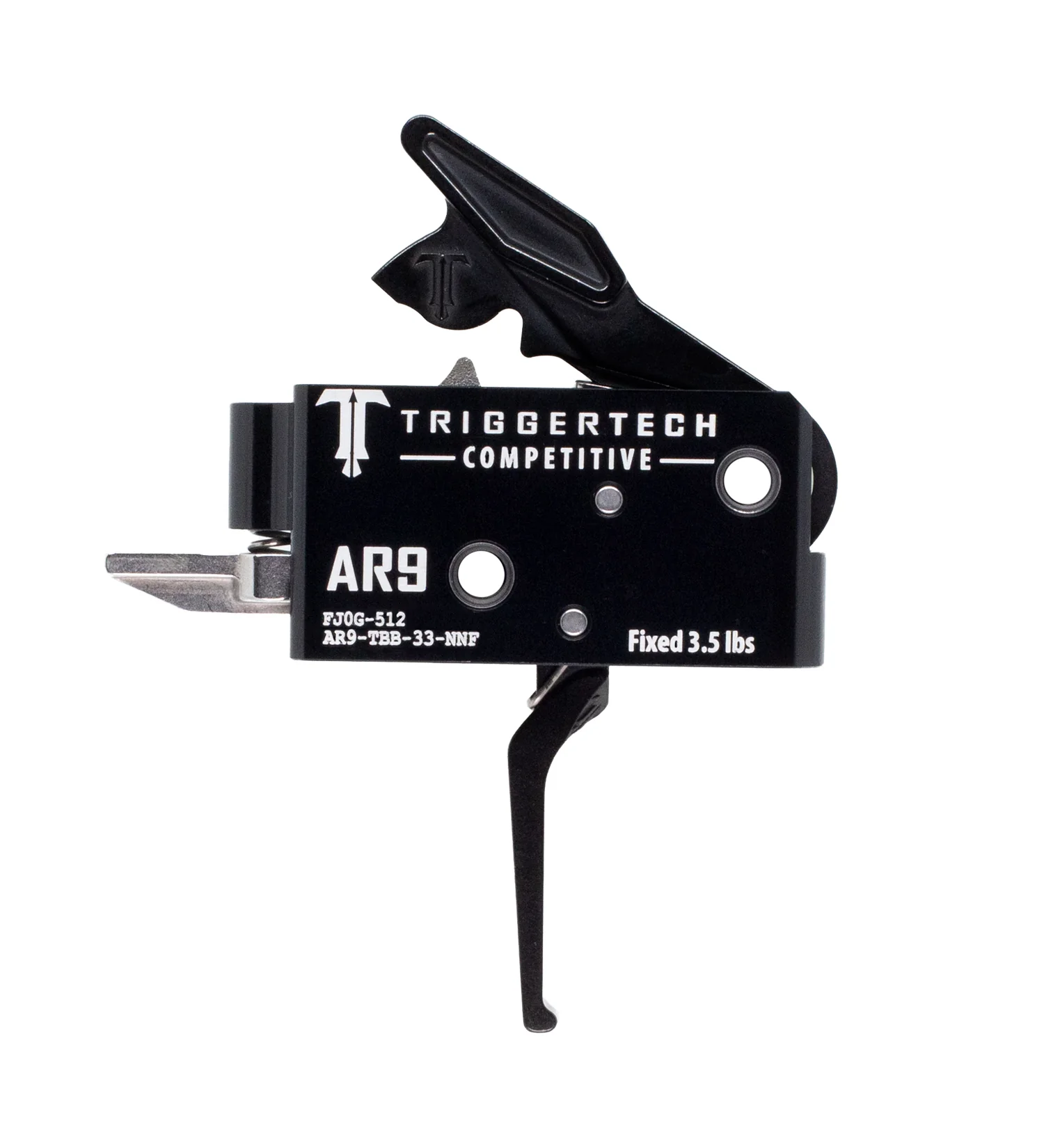 TriggerTech AR9 Two Stage Black Competitive Flat AR9-TBB-33-NNF