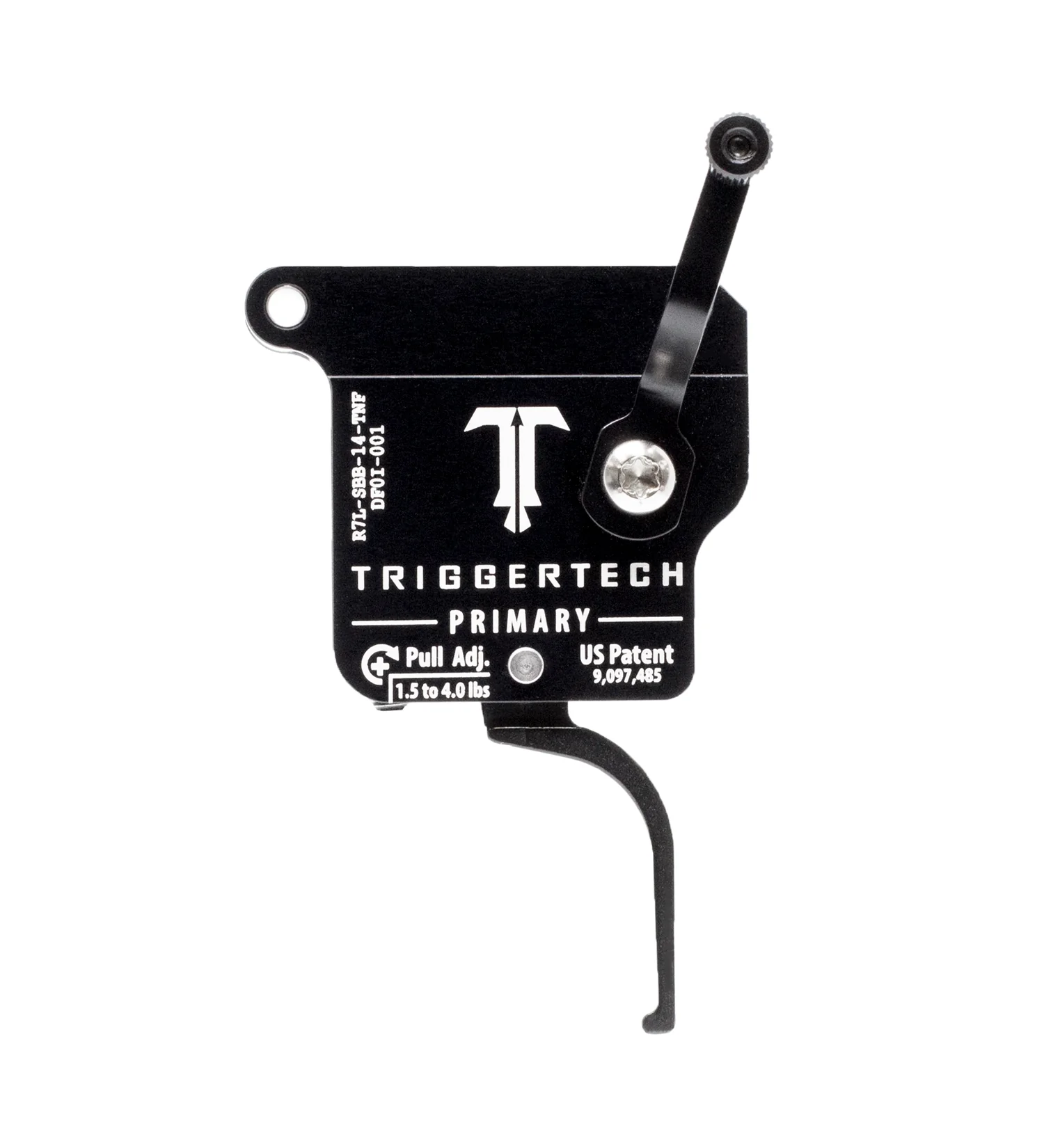 TriggerTech Rem 700 Left Hand Single Stage Black Primary Flat Clean R7L-SBB-14-TNF