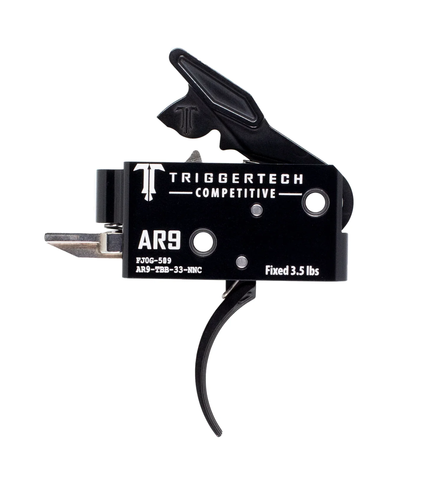 TriggerTech AR9 Two Stage Black Competitive Curved AR9-TBB-33-NNC