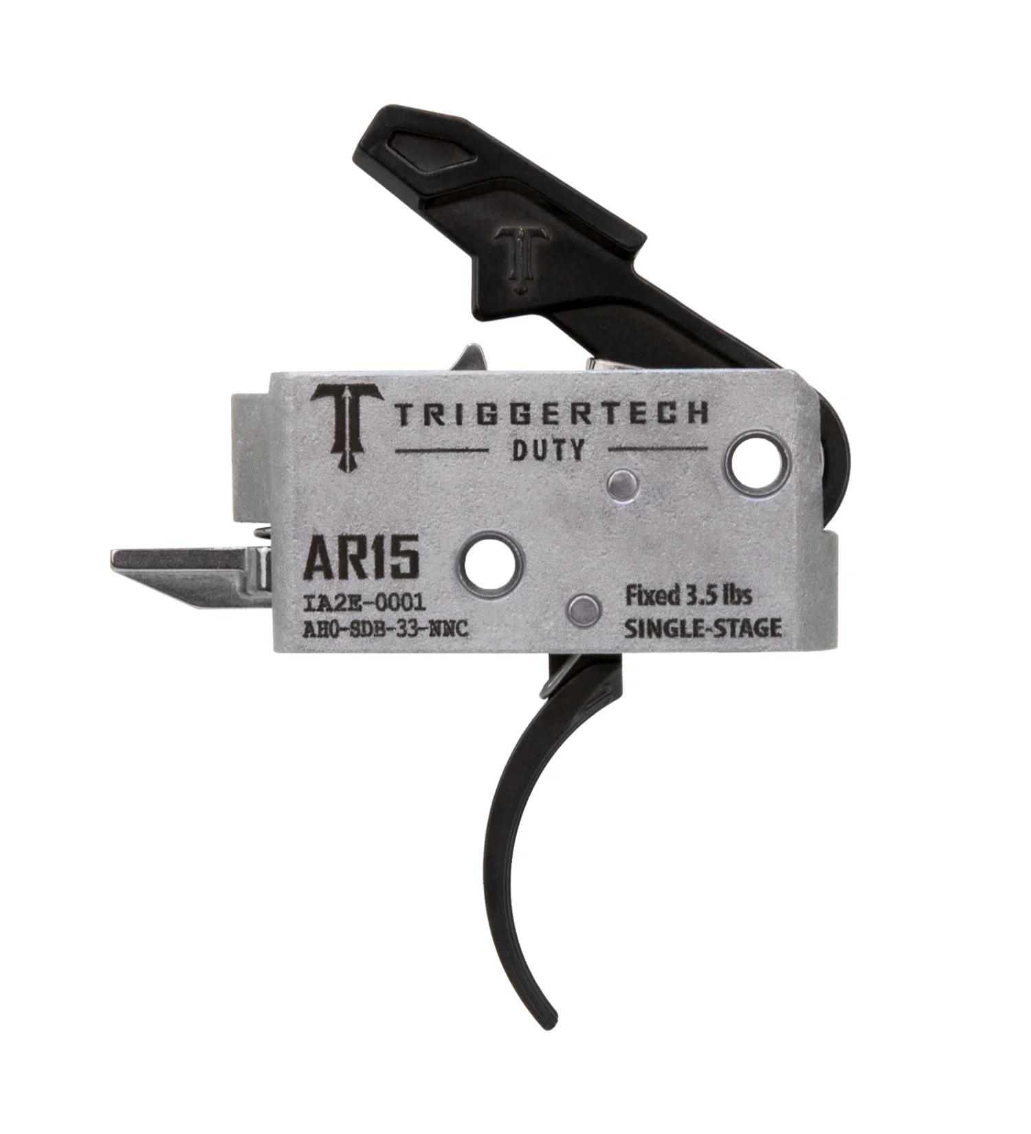 TriggerTech AR15 Single Stage Black Duty Curved AH0-SDB-33-NNC