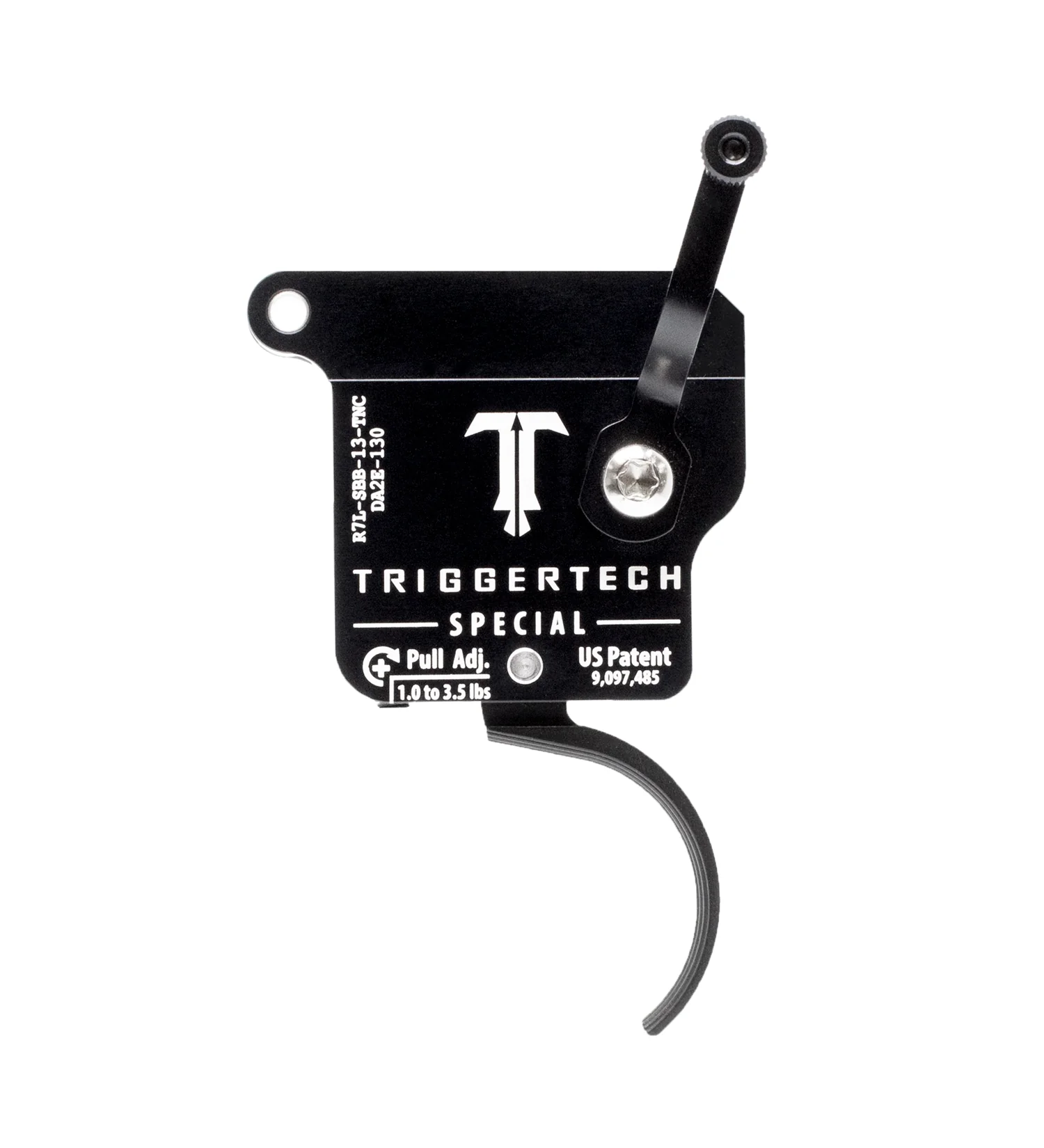 TriggerTech Rem 700 Left Hand Single Stage Black Special Curved Clean R7L-SBB-13-TNC