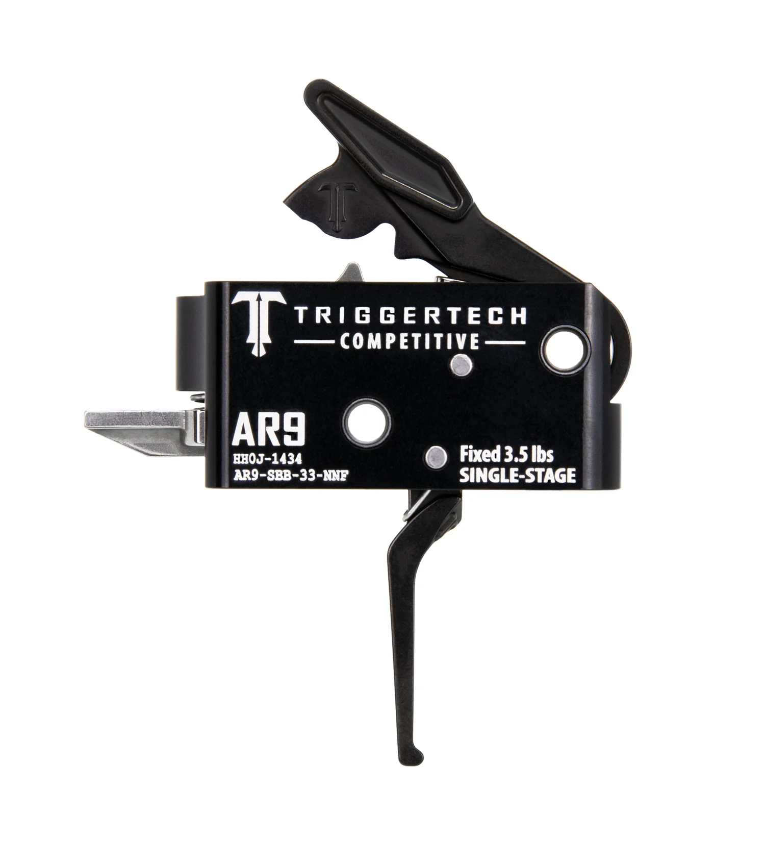 TriggerTech AR9 Single Stage Black Competitive Flat AR9-SBB-33-NNF