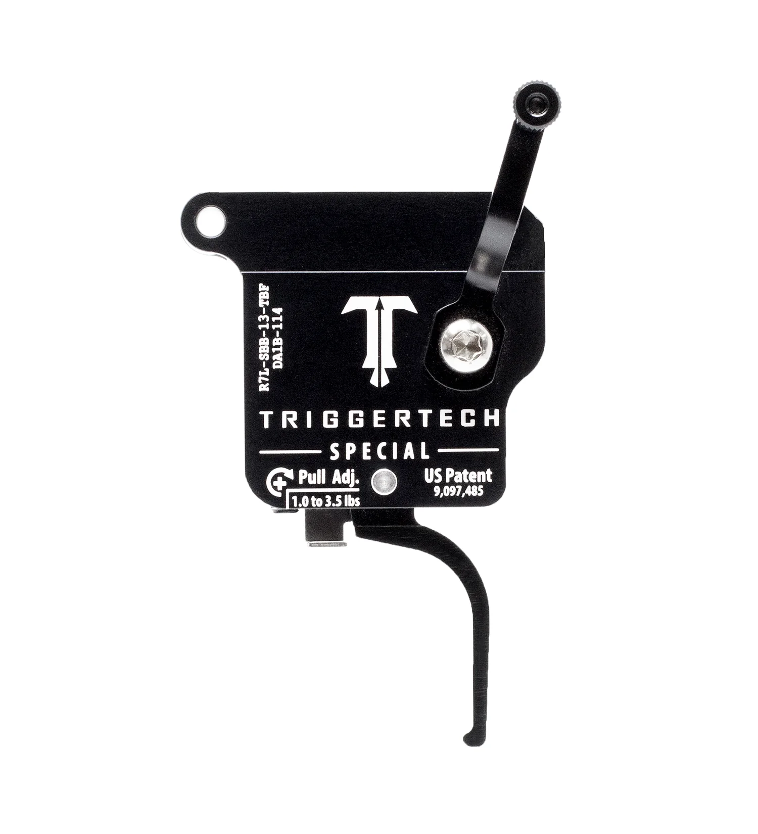 TriggerTech Rem 700 Left Hand Single Stage Black Special Flat R7L-SBB-13-TBF Bolt Release