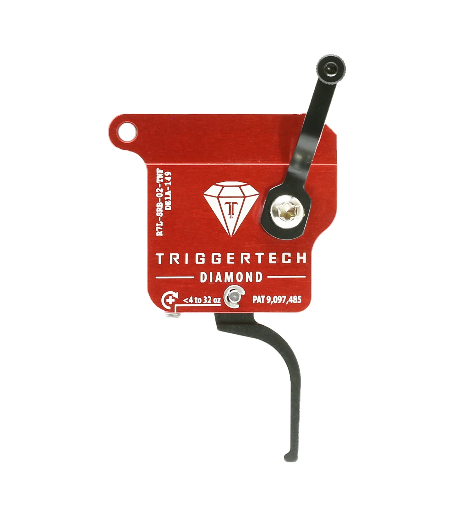 TriggerTech Rem 700 Left Hand Single Stage Black Diamond Flat Clean R7L-SRB-02-TNF