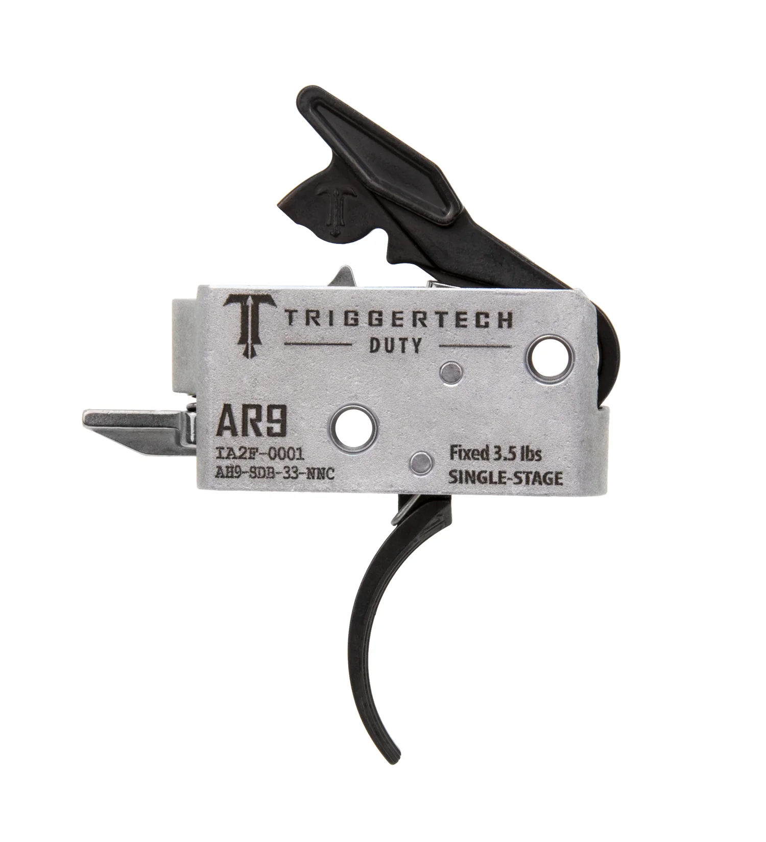 TriggerTech AR9 Single Stage Black Duty Curved AH9-SDB-33-NNC TriggerTech AR9 Single Stage Black Duty Curved AH9-SDB-33-NNC