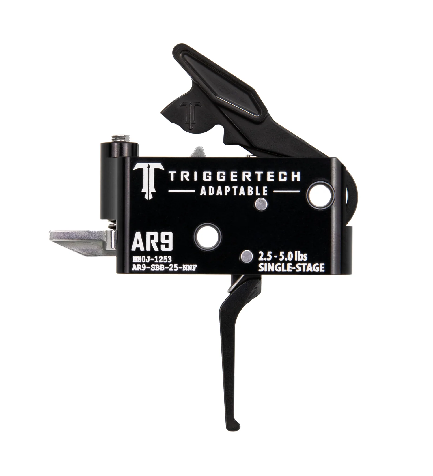 TriggerTech AR9 Single Stage Black Adaptable Flat AR9-SBB-25-NNF